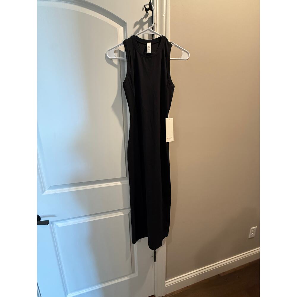 NWT Lululemon all aligned ribbed midi dress, size 0 - Picture 2 of 5